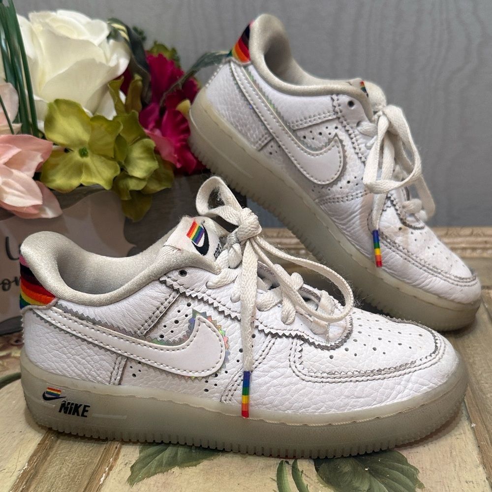Nike Air Force One PS Be True Low Sneakers Child’s Sz 12C - Picture 16 of 16